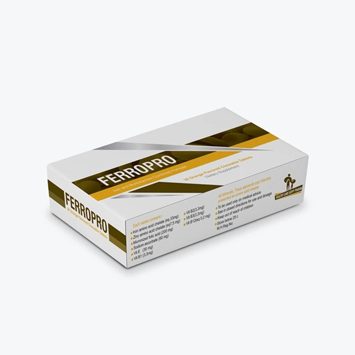 Printed pill boxes with clean folding design
