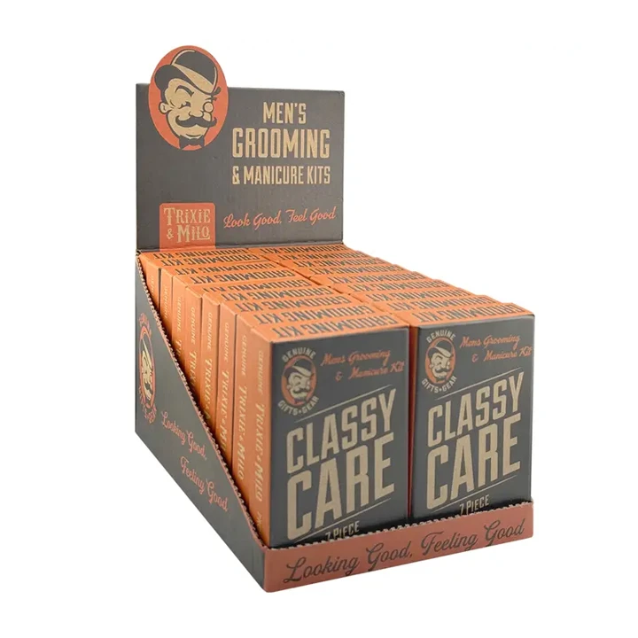 Men's grooming product packaging box