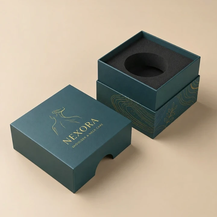 Rigid neck box with custom foam insert