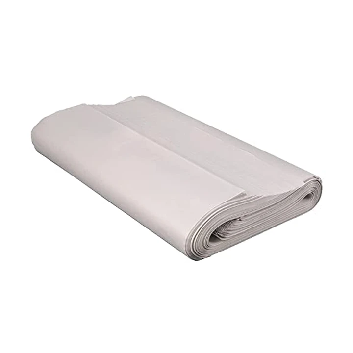 Plain newsprint wrapping paper sheets