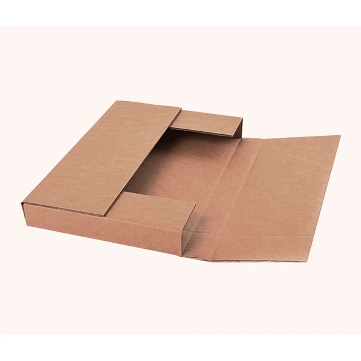 One-piece folder box with folding panels