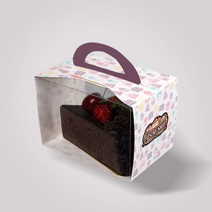 White pastry box with open top