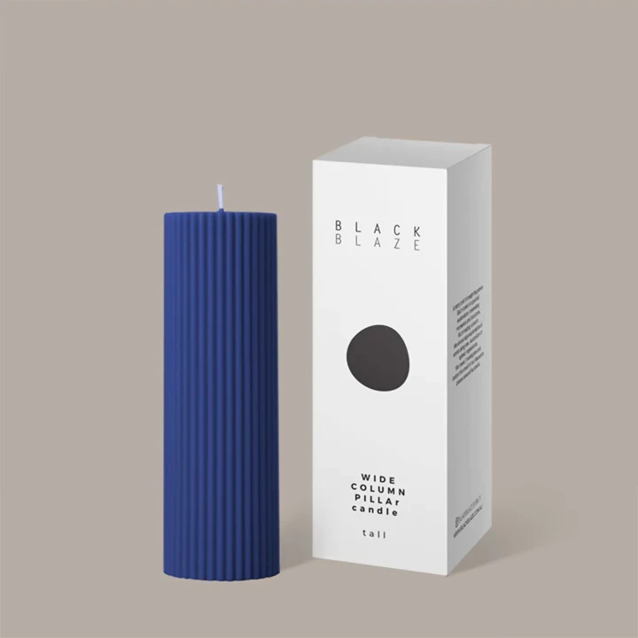 Tall printed box for pillar candle