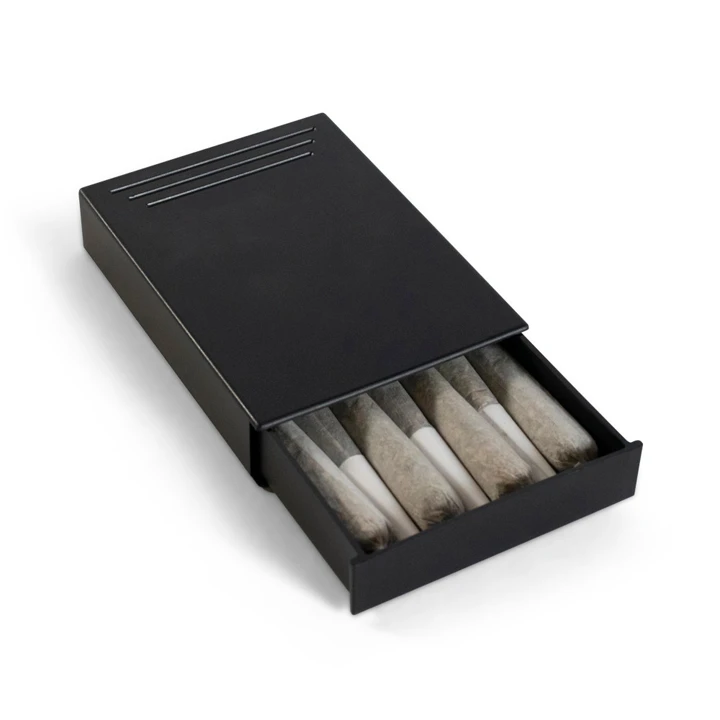 Pre-roll joint box with neat compartments