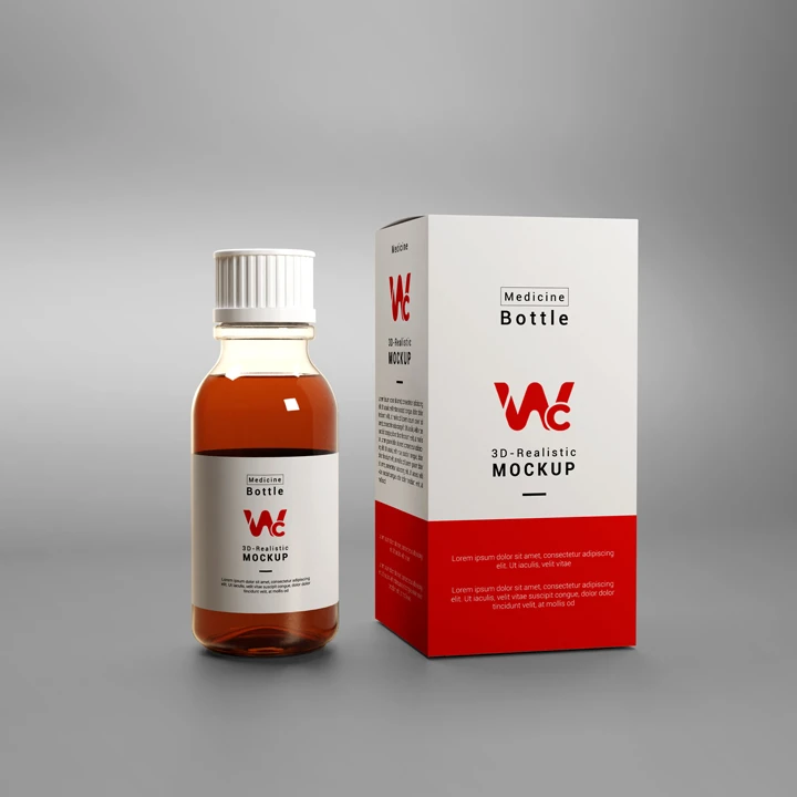 Printed bottle boxes with secure folding design