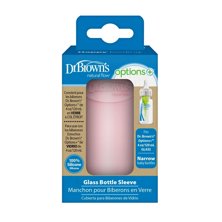 Printed sleeve wrapped around product bottle