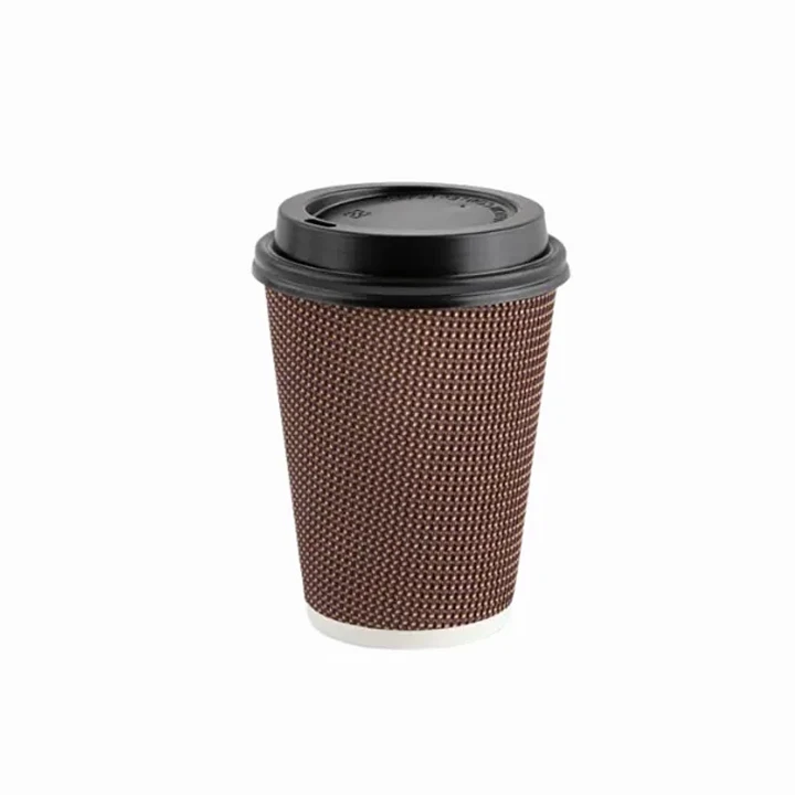 Textured ripple wall paper cup