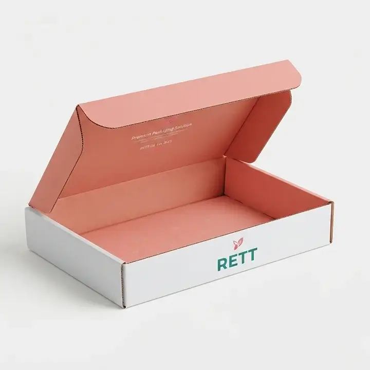 Roll-end tuck top mailer box with a clean and durable design