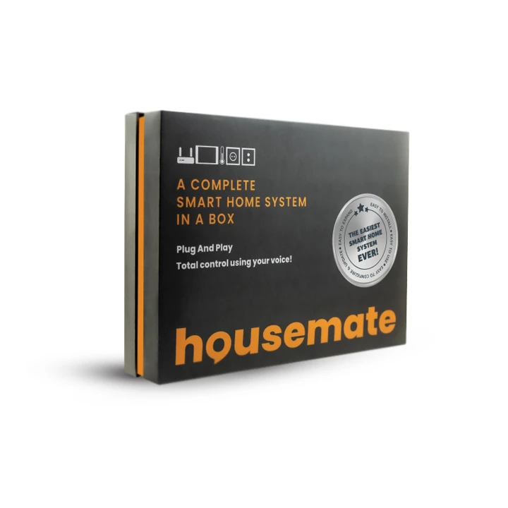 Modern smart home device box with insert