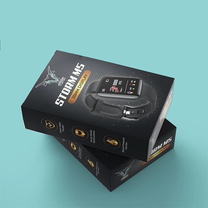 Elegant printed smartwatch box with insert