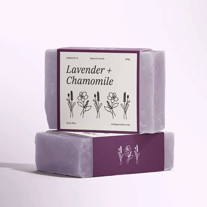 Paper band wrapped around soap bar