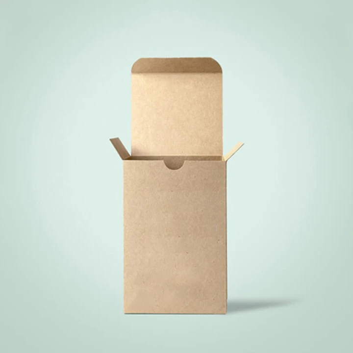 Straight tuck box with folding end flaps