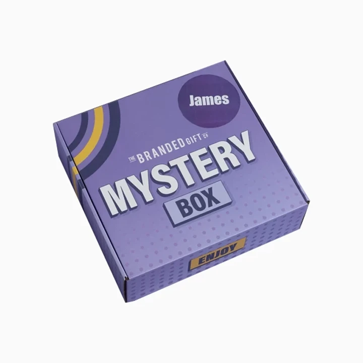 Closed subscription mystery box with lid
