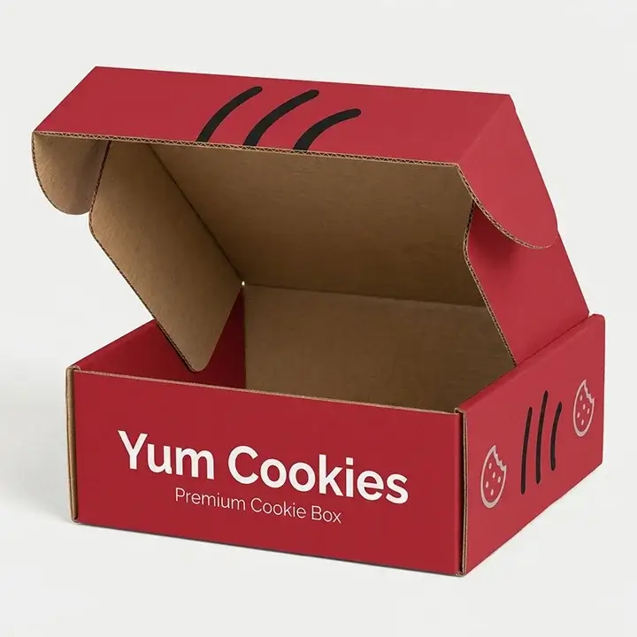 Tab-lock mailer box with a secure cherry lock closure