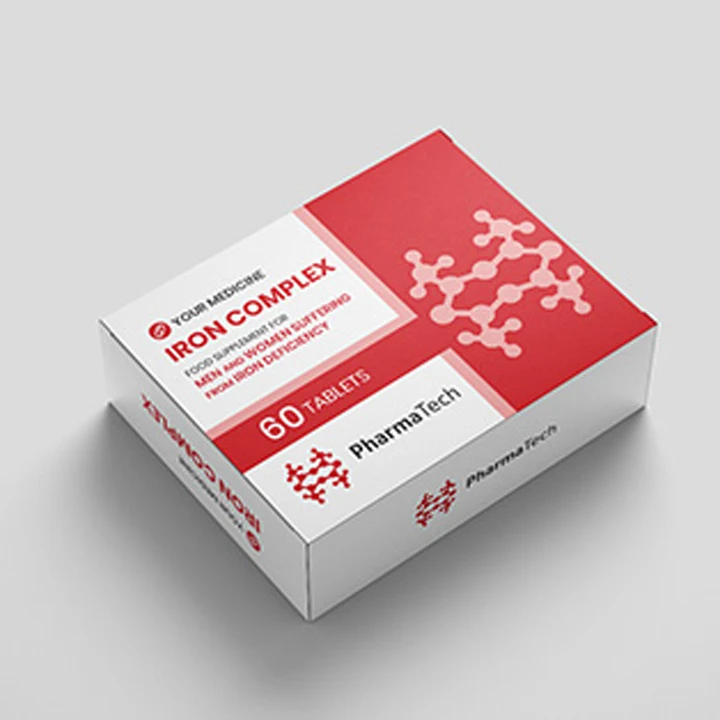 Slim printed tablet box with protective insert