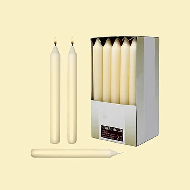 Long narrow box for taper candles