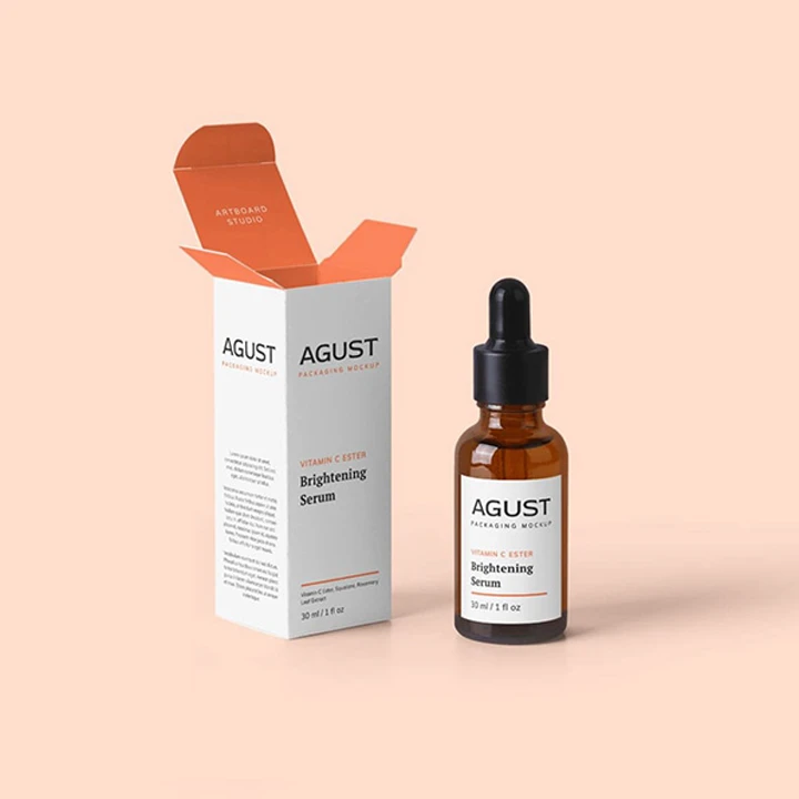 Tincture bottle box with fitted insert