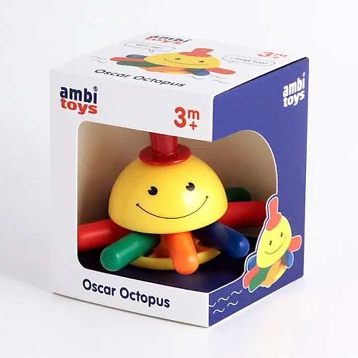 Colorful toy box with sturdy structure