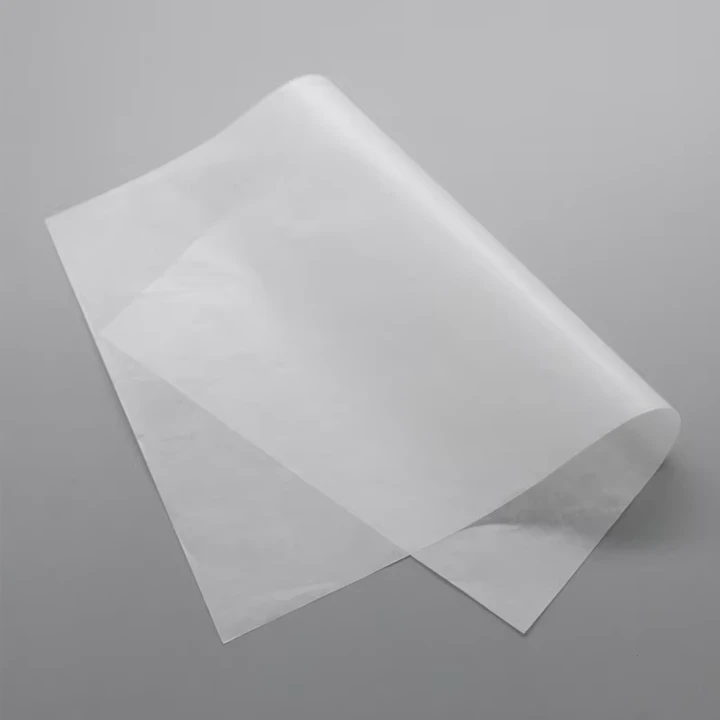 Translucent glassine wrapping sheets