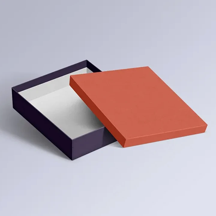 Two-piece rigid box with fitted lid