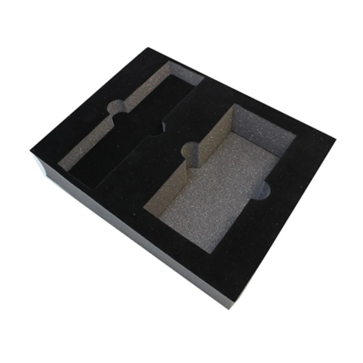 Black velvet lined foam insert