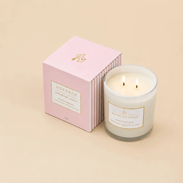 Small printed box for votive candle