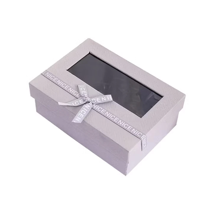 Gift box with clear window display