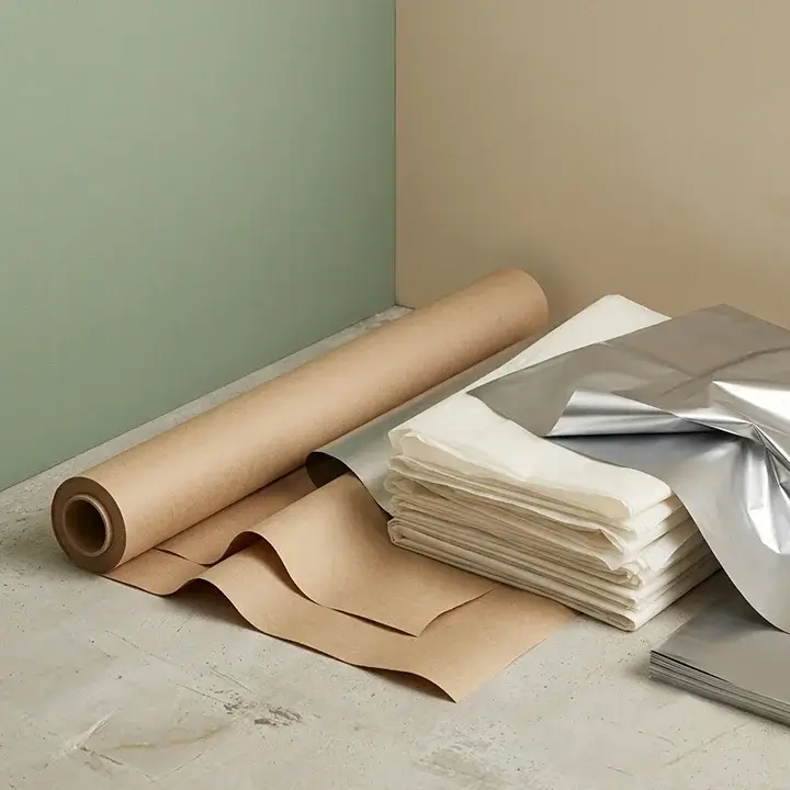 Printed wrapping and tissue paper sheets